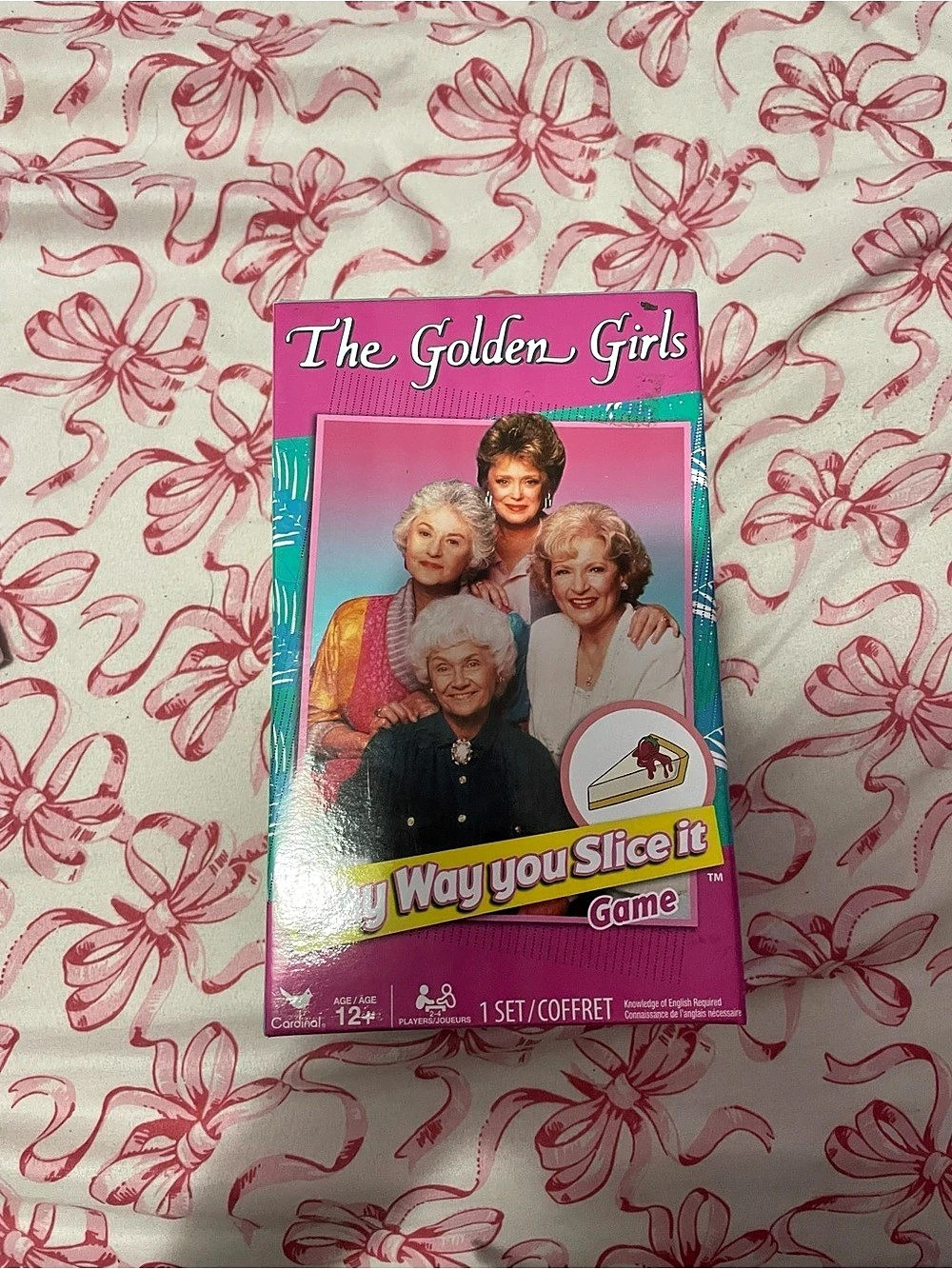 The Golden Girls Any Way You Slice It Board Game Pink & Teal